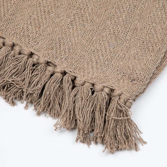 Arkwright Common Ground Cotton Blankets Herringbone Throw Blanket - Picture 3 of 4